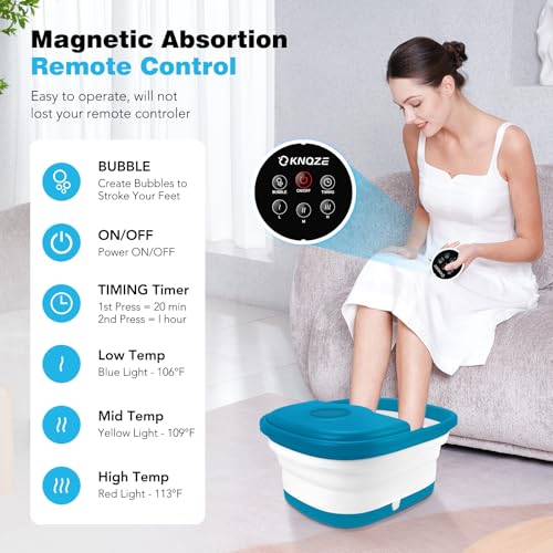 Spa de pies plegable con masaje y calor KNQZE miniatura 3