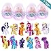 Devoltsom Flashing Easter Eggs With 6 Pack Unicorn Inside, Perfect For Easter Theme Party Favor, Easter Hunt, Jumbo Eggs Filled Toys.