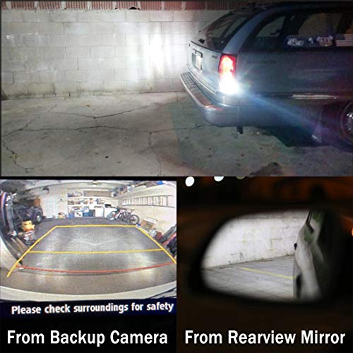 Brishine Super Bright 3157 3156 3056 3057 4157 3047 4057 3457 T25 Led Bulbs 6000K Xenon White 24-Smd Led Chipsets With Projector For Backup Reverse Lights, Brake Tail Lights, Running Lights(Pack Of 2) #TOP5