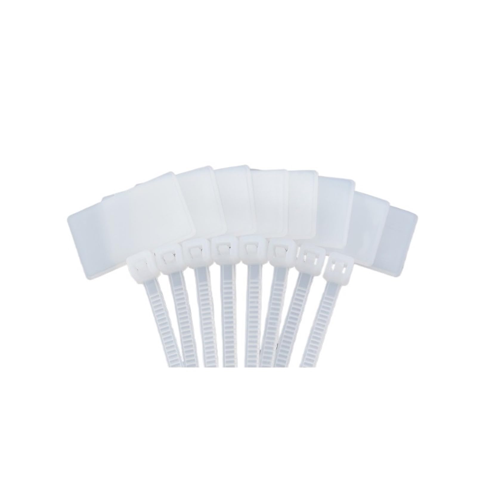 Cable Zip Tie Wire Zip Ties Self-Locking Plastic, Cable Tag Labels Self-Locking Ties 100PCS Multicolor 4x150mm(White)