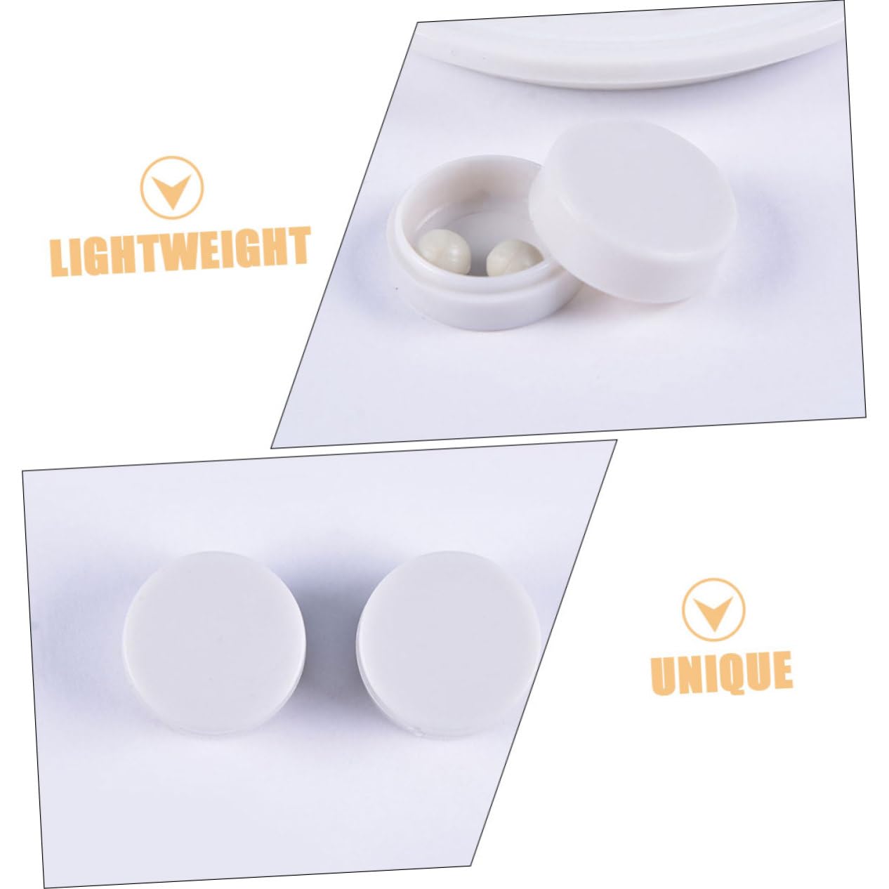 Gatuida Rattle Ball Rattles 50pcs Plastic Ring Boxes for Baby Toys Noise Maker Balls for Baby Squeaker Toys