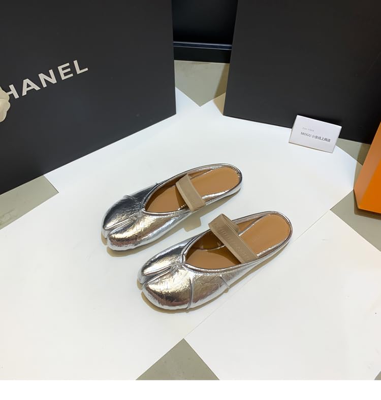 Tabi Shoes Mule Flats Split Toe Ballet Sandals Non Slip Breathable Cute Emo Y2K Kawaii Fashion Trendy Elegant Dressy Pumps Office Business Spring Summer Fall Outdoors Gifts for Daughter Back to School3