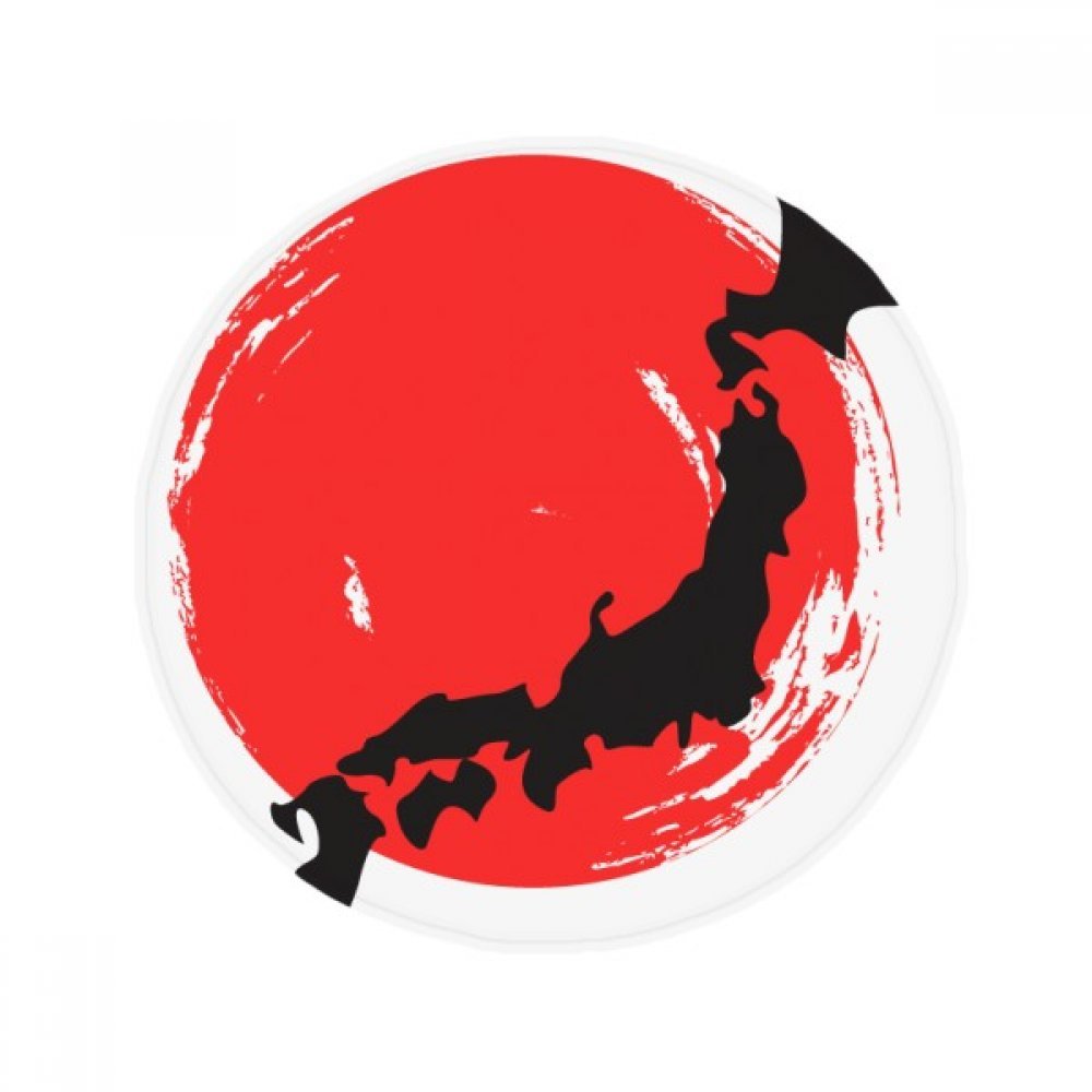Tapis Japon anti-slip cadeau rond multicolore pour salon 50cm