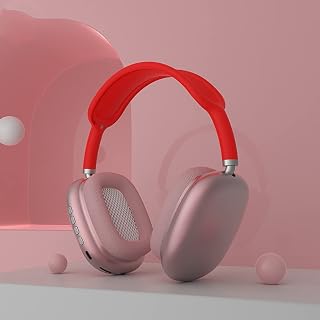 BeisDirect P9 Wireless Bluetooth HiFi Stereo Headphones Over Ear Built-in Microphone Music Wireless Headset with Micphone Sports Earphone for iPhone, Tablet, PC (Red)
