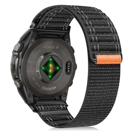 RosMank 22mm Quickfit iC oh Garmin Fenix 8 Fenix E 47mm/7 Pro/7/6 Pro/6ΉAg^pXgbv Epix/Approach S70 47mm/MARQ/Instinct 2/F