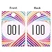 FaCraft Live Number 1-100 Number Tags Reusable Consecutive Live Number Tag 1-100 Normal and Reverse Mirror Image Number Cards for Live Sales Hanger Tags Cards for Clothes Coat Check Tickets