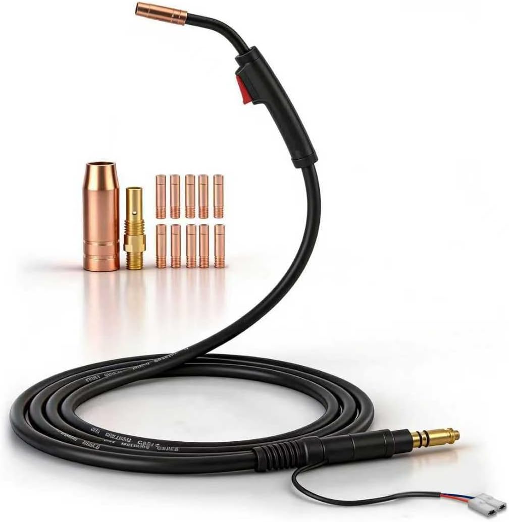 10ft K530-6 K530-5 MIG Welding Gun Torch Stinger compatible Lincoln Magnum 100L 100Amp MIG Gun and Cable MIG Pak 140 180,Power MIG 140C 140T 180C 180T (K530-5-15ft)
