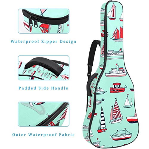 Étui rembourré pour guitare en tissu Oxford imperméable avec bandoulière réglable - Les Beatles, Paul McCartney, John Lennon, RIngo Starr, George Harrison Étui rembourré pour guitare en tissu Oxford imperméable avec bandoulière réglable – Image 5