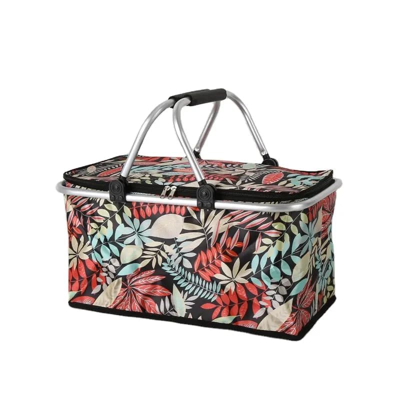 STHITI Foldable Picnic Basket, Shopping Basket | Outdoor Large Family Size Oxford Folding Collapsible Basket Lunch Picnic Food Insulated Cooler Camping Bag(1 Pcs, Multicolor|) (B0D1N6FK8M) Amazon Price History, Amazon Price Tracker