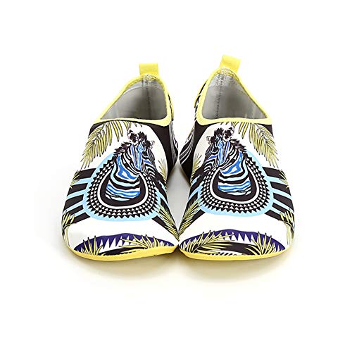 Forart Zapatos de Agua Impresos de Secado rápido, Antideslizante liviano en Calcetines Calzado, Zapatos de natación para esnórquel al Aire Libre, Playa de Verano para Adultos