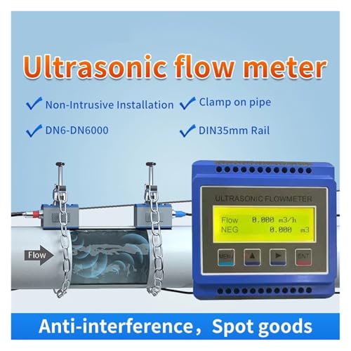Débitmètre à ultrasons DN50-DN700 avec module Modbus RS485 sur rail