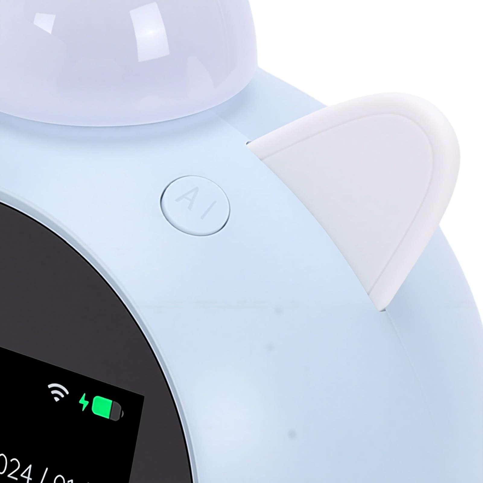 Dpofirs Sveglia Intelligente AI, Orologio Parlante con Attivazione Vocale, con Storie della Buonanotte, Rumore Bianco e Musica Rilassante, for Camera da Letto e Routine del Sonno,
