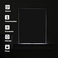 Vista 4 de MYshade Blackout Cordless Cellular Shades Honeycomb Shade for Indoor Windows Room Darkening Blinds for Home Office Pull Down Window Shade Easy to