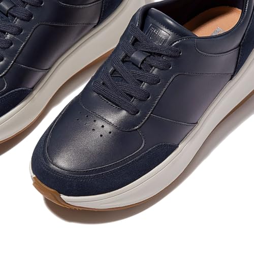 Image of FitFlop Women's F-Mode Leather /Suede Flatform Sneakers