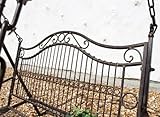 Hollywoodschaukel Metall Antik 2 Sitzer Gartenschaukel Schaukel Garten Schmiedeeisen - 5