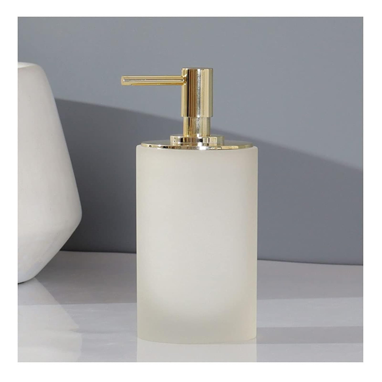 WDSOPK Bathroom accessories Resin Soap Dispenser Lotion Dispensers for Kitchen Hotel Bathroom Toilet Soap Pump Shower Gel Shampoo Home & Kitchen, 300ml, White