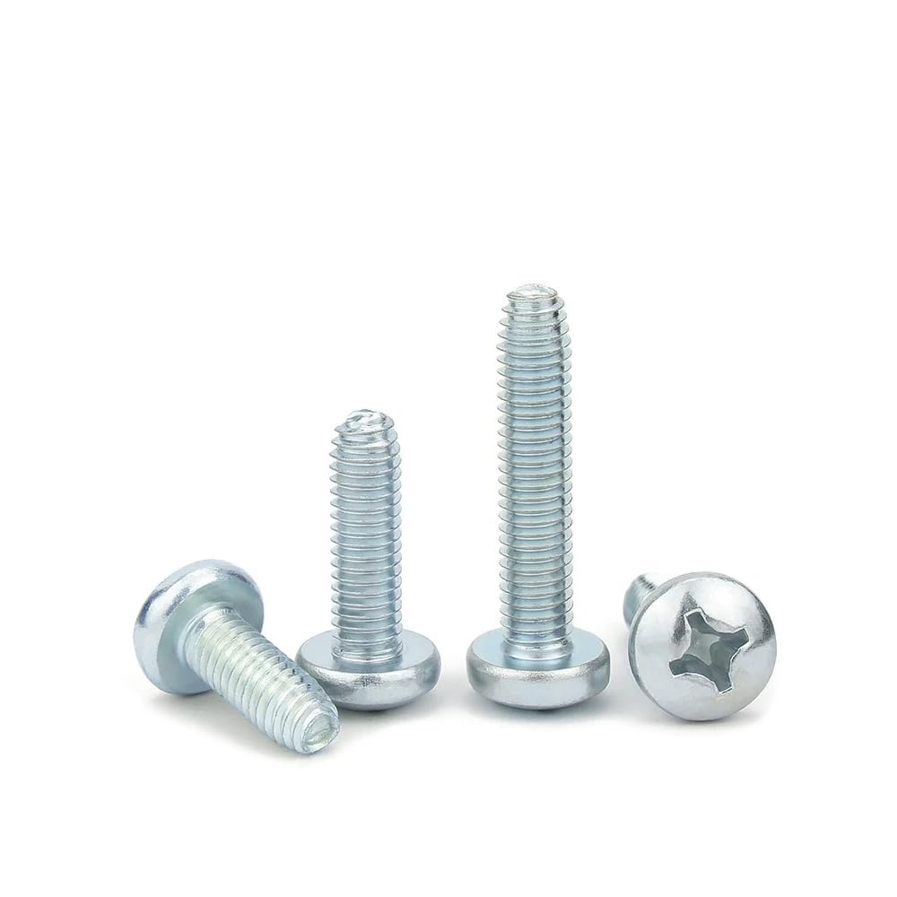 Acciaio Galvanizzato Phillips Croce Testa Pan Filettatura Formando Viti di Rotolamento M2-M6 (200,M5 x 10mm)