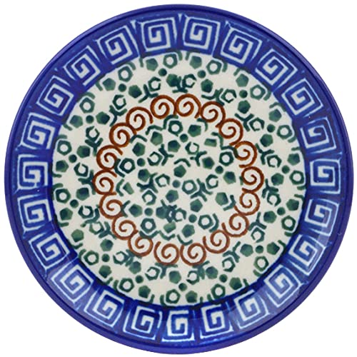 Polish Pottery Mini Plate made by Ceramika Artystyczna (Grecian Sea Theme) + Certificate of Authenticity