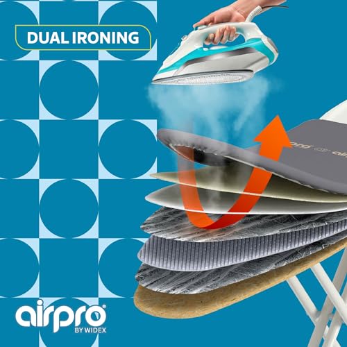 Airpro By Widex 6-lagiger Bügelbrettbezug für Dampfbügeleisen - Größe XL universal max 125x50...