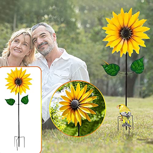 Outdoor Windmill, Garden Wind Spinner, Classical Flower Wind Spinner, Sunflower Wind Spinner For Home Outdoor Yard Patio Lawn Garden Decoration #TOP5