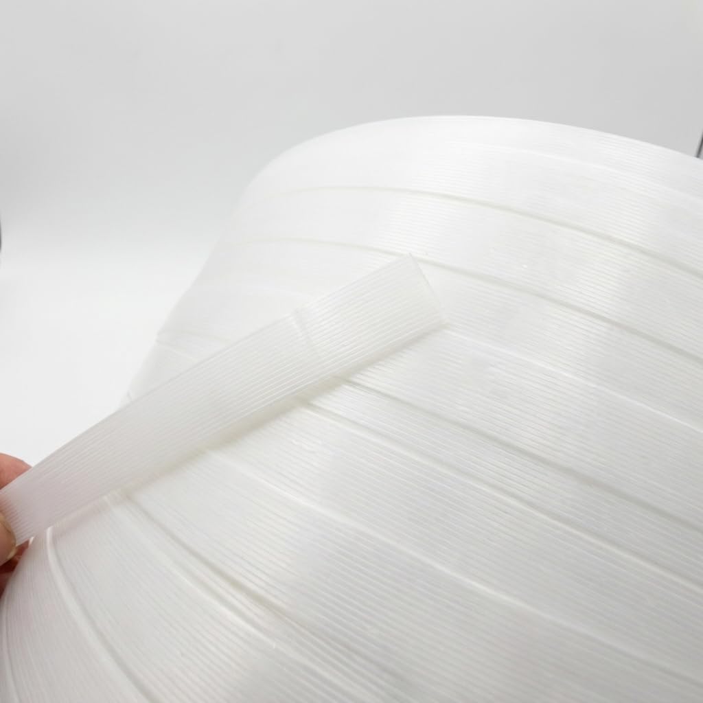 Textil-Umreifungsset 16 mm komplett mit Abroller, Bandspanner, 850 m Polyesterband, 500 Klemmen, 100 Kantenschutzecken & Handschuhen – Für Paletten, Versand & Lager
