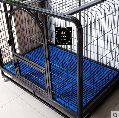 PSK PET MART Pet Plastic Flooring Mat for Dog/Cat/Rabbit/Goat Multipurpose Floor Mat 36x12 Inch (Black, 2 PCS) 4