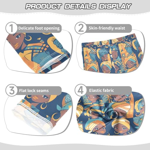 KLL Beautiful African Woman Girls Legging Soft Full Length Athleisure Pants Exercise3