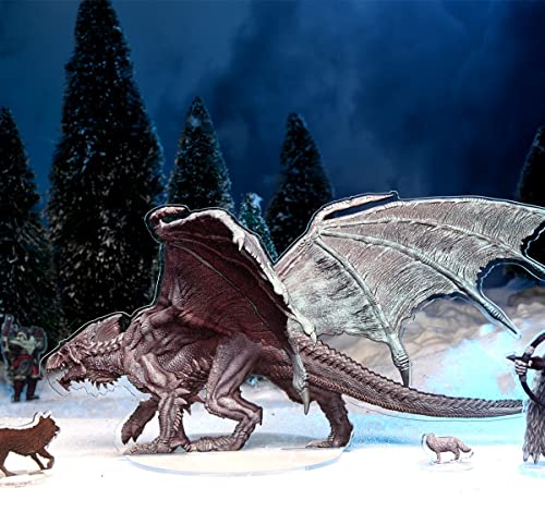 Miniaturas D&D Ídols of The Realms: Ice wind Dale: Rime of The Frostmaiden: 2D Set 3 (Dragão Branco
