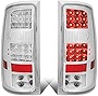 DNA MOTORING TL-GMCSIE07-LED-CH-CL LED Tail Light Assembly Driver & Passenger Side [Compatible with 07-14 GMC Sierra 1500 2500HD 3500HD]