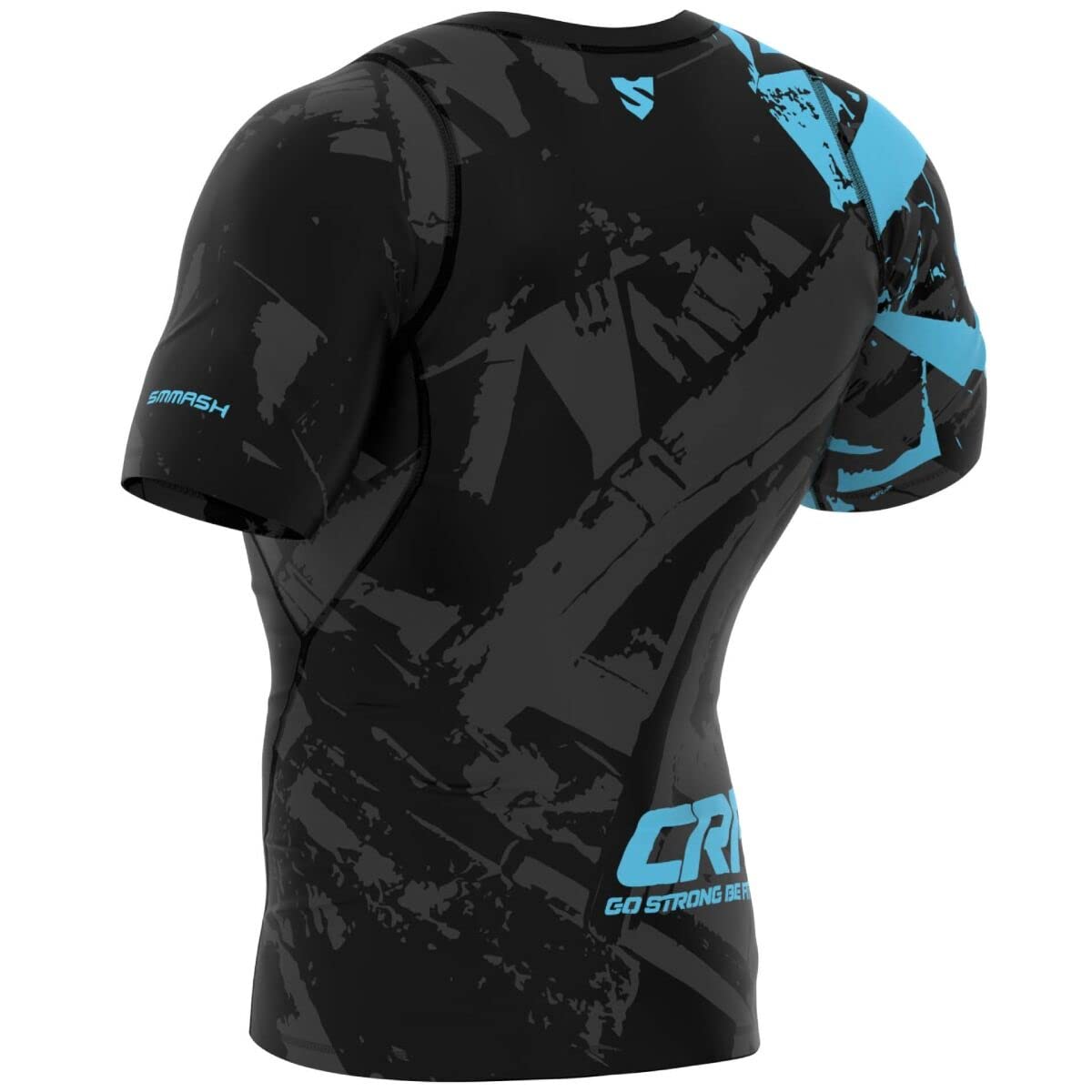 SMMASH Kompressionsshirt Funktionsshirt Herren Kurzarm Sportshirt Laufshirt Kurzarmshirt Second Skin Technologie Atmungsaktiv Schnelltrockend