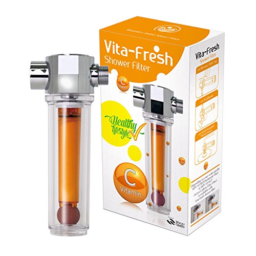 UBS VFS-F+VCF-03 Luxury Vita-Fresh Shower Filter with 5 Vitamin C Cartridge