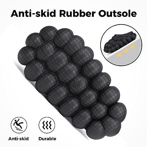 Bubble Slides with Fur for Women Men Winter Warm Fuzzy Plush Lining Thick Sole Bedroom House Slippers3