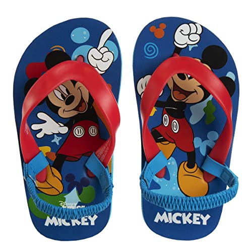 Image of Disney Girls Boys Character Flip Flops Sandals Kids Water Shoes - Minnie Mickey Moana Toy Story Frozen Cars Encanto Princess Thong Beach Slides Slip On Quick Dry (Toddler-Little Kid)