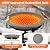Daoeny Heated Bird Bath for Deck Railing, Upgraded 100W Heated Bird Baths for Outdoors Thermostat Control, Heated Bird Bath for Outside Winter Garden Yard Patio Decor (Grey)