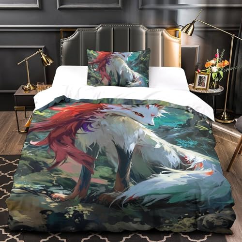Parure de lit renard 3D en microfibre premium chic et ultra résistante