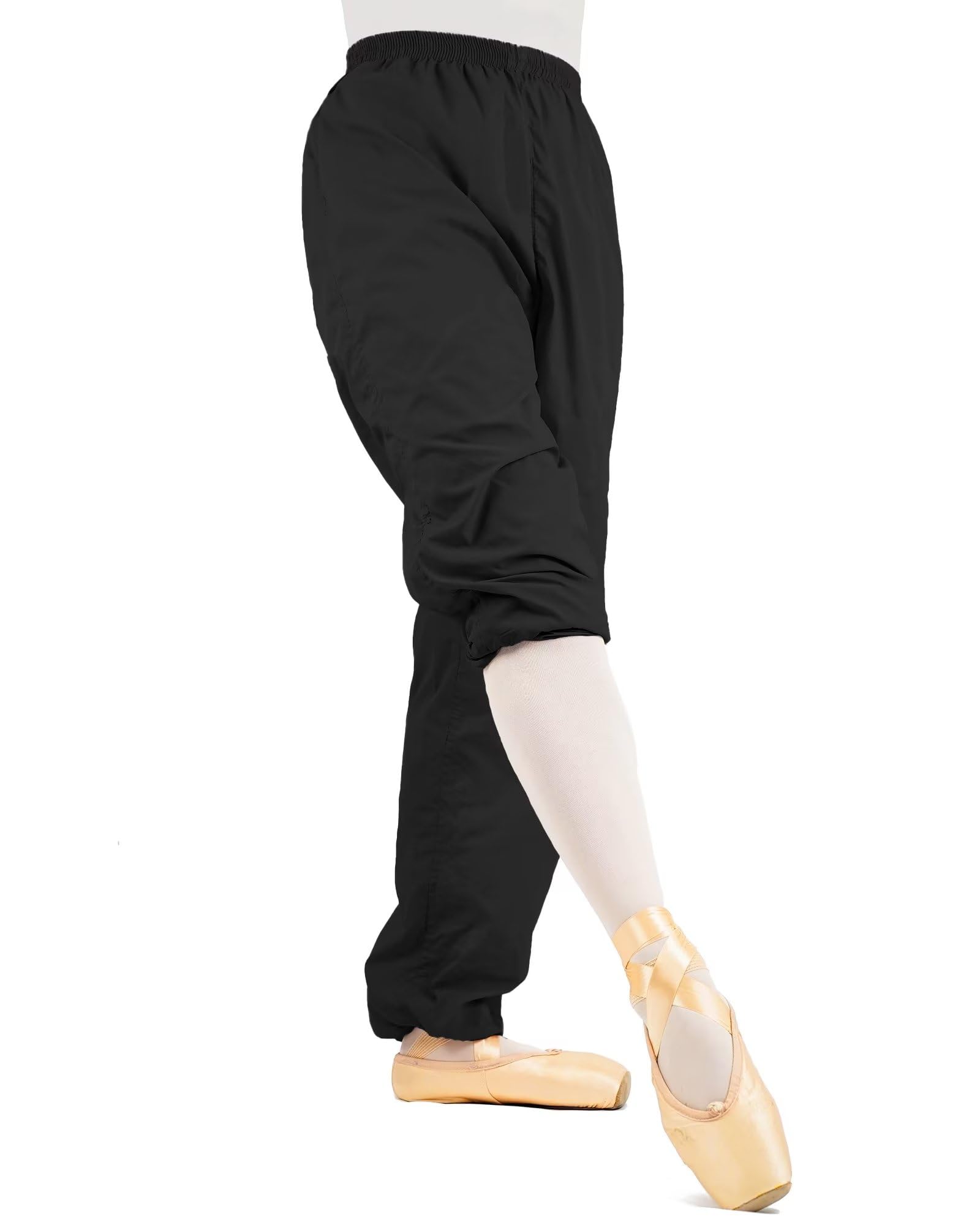 s.lemon Ballet Warm Up Pants,Women Dance Ripstop Trashbag Pants
