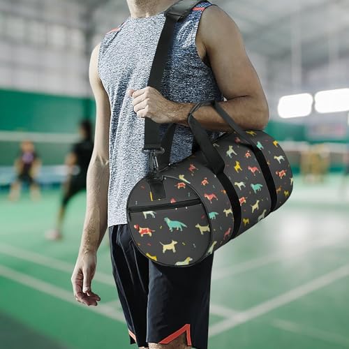 Sac de gym chien coloré résistant pour le camping