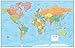 48x78 World Classic Premier Wall Map Mega Poster (48x78 FRONT LAMINATED)