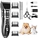 AOKEY Maquina pelar Perros, Cortapelo Perro depelo Inalámbricapara Mascotas de 2500 mAh,Maquina de Cortar Pelo para Perros de Pelo Eléctrica Recargable Inalámbrica con 4 Peines