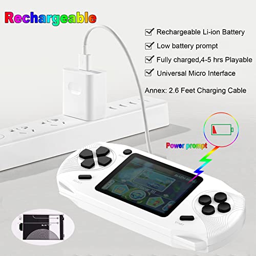 Beijue LD10X 16 Bit Handheld Games For Kids Adults 3.0'' Large Screen Preloaded 100 Hd Classic Retro Video Games Usb Rechargeable Seniors Electronic Game Player Birthday Xmas Present  thumb #3