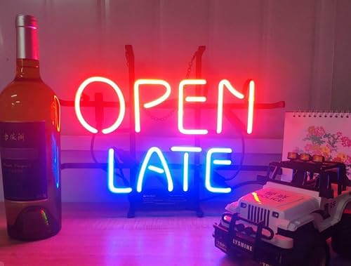 ZDQHLL Letrero de neón de cerveza para bar, letrero de luz de neón de 13 pulgadas para dormitorio, garaje, hogar, decoración de pared, tienda,