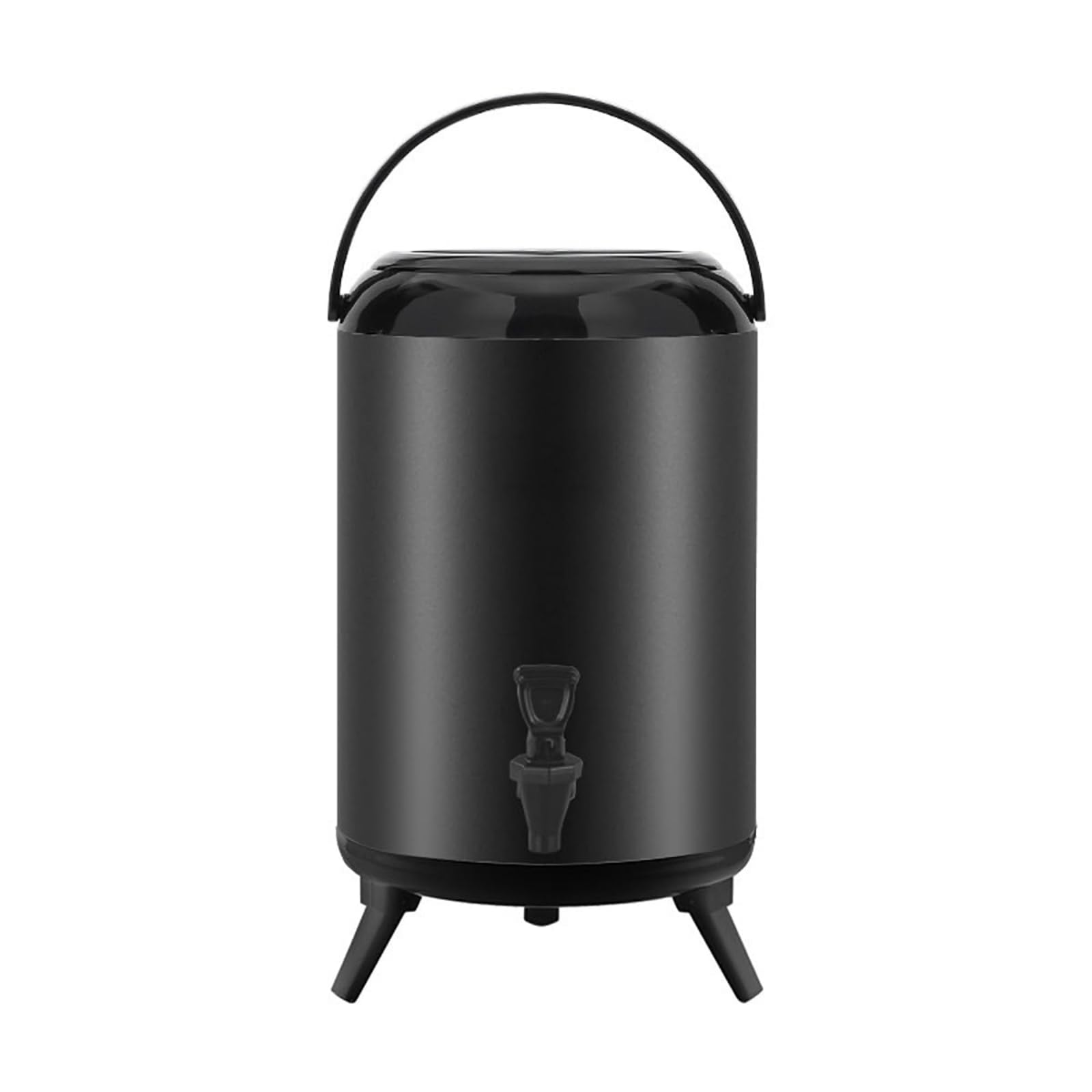 Urna comercial de gran capacidad for catering, dispensador bebidas aislado acero inoxidable 304, jarra café, urna agua caliente con grifo térmico negro(12L)