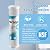 Vortopt 1 Micron 2.5" x 10" Whole House CTO Carbon Sediment Water Filter System-Replacement Cartridge for Any Standard RO Unit-Compatible with Dupont WFPFC8002, WFPFC9001,FXWTC,SCWH-5,4 Pack