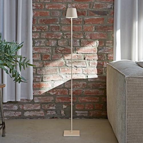 Sigor Lampada Led Da Pavimento Nuindie IP54 120 Cm Rotonda USB-C Dune Beige - 2