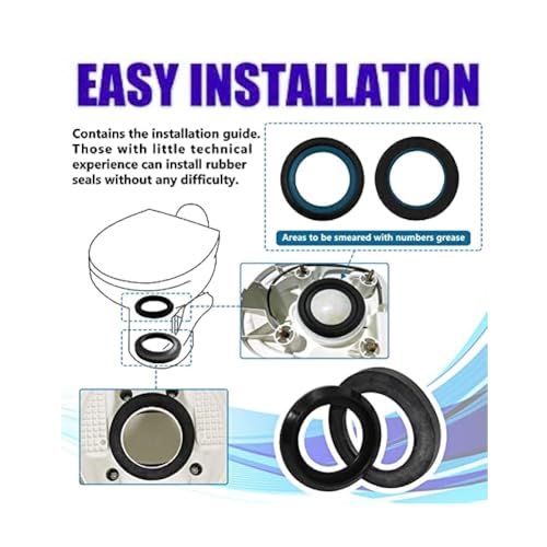 Image of 34120 RV Waste Ball Seal Kit Compatible with Thetford Aqua-Magic Style Plus /Style Lite /Style II /Residence Permanent Toilet
