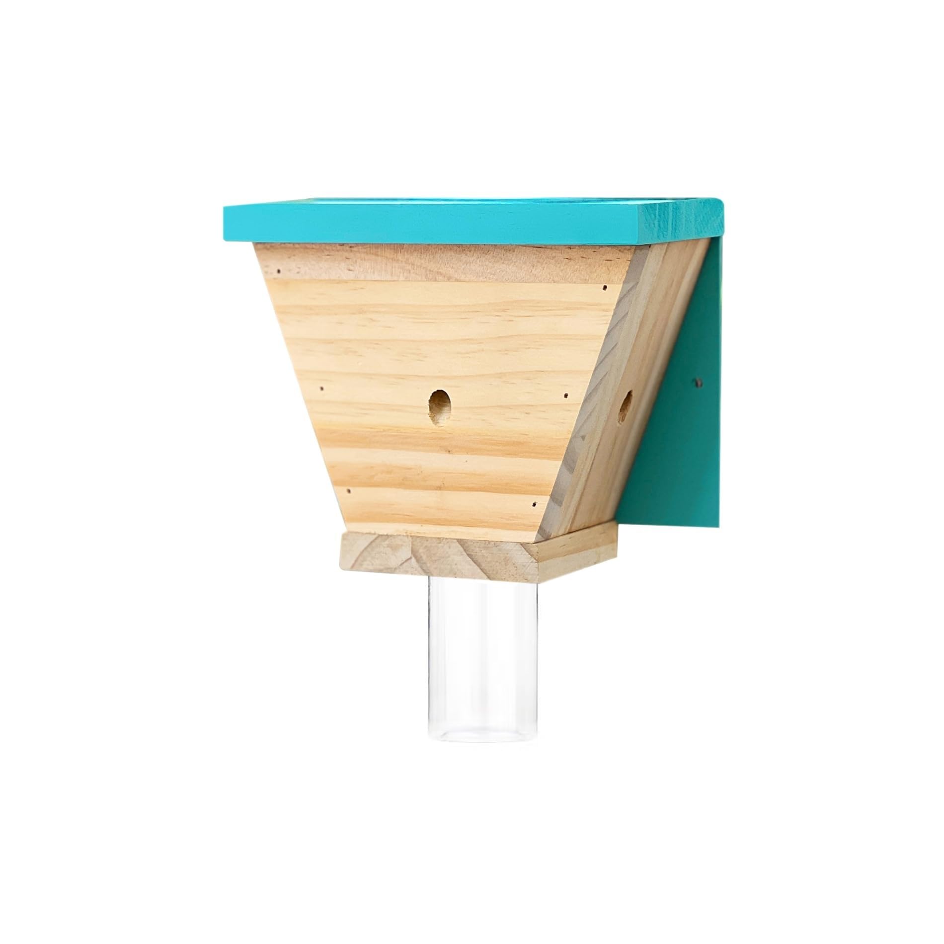 THE WHITE SHOP1 Pack Wood Carpenter Bee Trap for Outside - Wood Boring Bee Trap - Best Bee Trap - Nature Shed Style Carpenter Bee Traps Outdoor Hanging - Insect Traps Removes