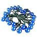 MAXINDA (Heavy Duty) G40 Globe Outdoor String Lights Blue,17 Ft 25 LED Halloween Garden Patio Bar Wedding Party Christmas Lights Mood Lighting for Indoor Outdoor Use,2 Fuses Include