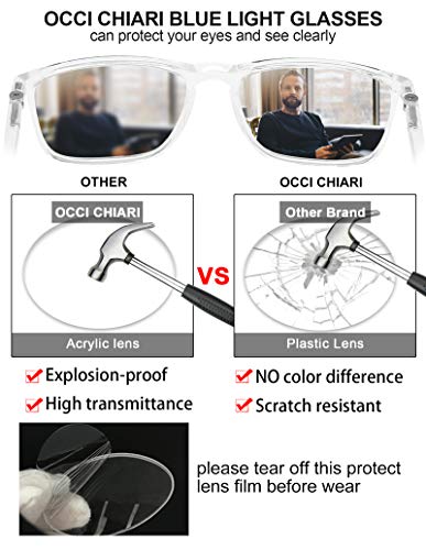 Image of OCCI CHIARI Reading Glasses Men's Large Reader Durable Spring Hinge