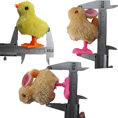 Acrice 6 Pack Easter Eggs Toy Filled with 6 Wind-Up Cute and Colorful Bunnies and Chick, Colorful Easter Plastic Eggs (6 Pack)