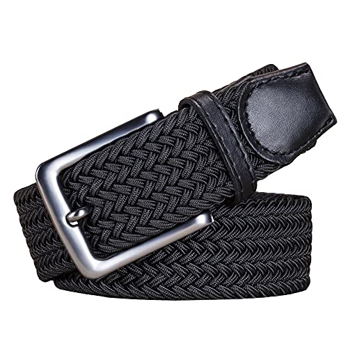 Image of AGEA Elastic Stretch Woven Braided Waist Belt for Men and Women